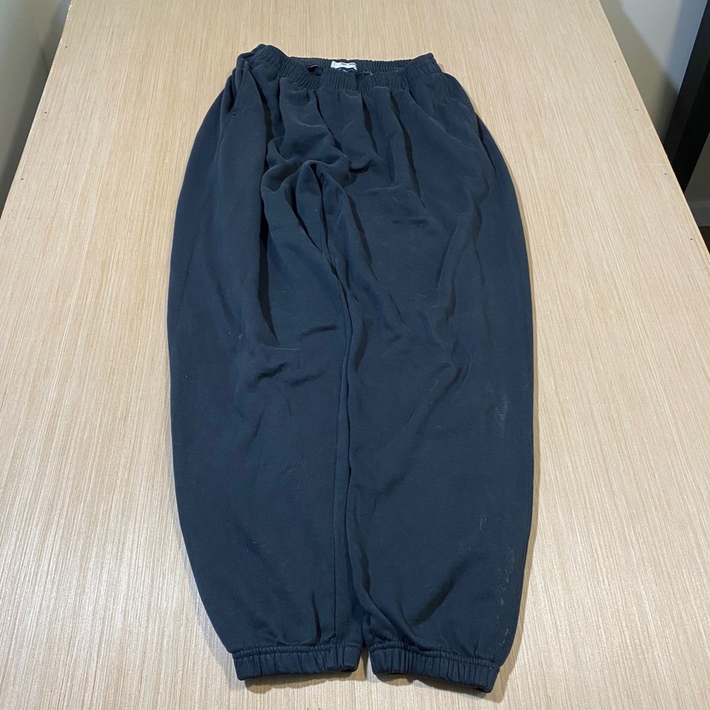 Authentic Pigment Mens Vintage Sweatpants Navy Blue Elastic Waist Joggers l